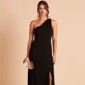 Birdy Grey Black One-Shoulder Kira Gown